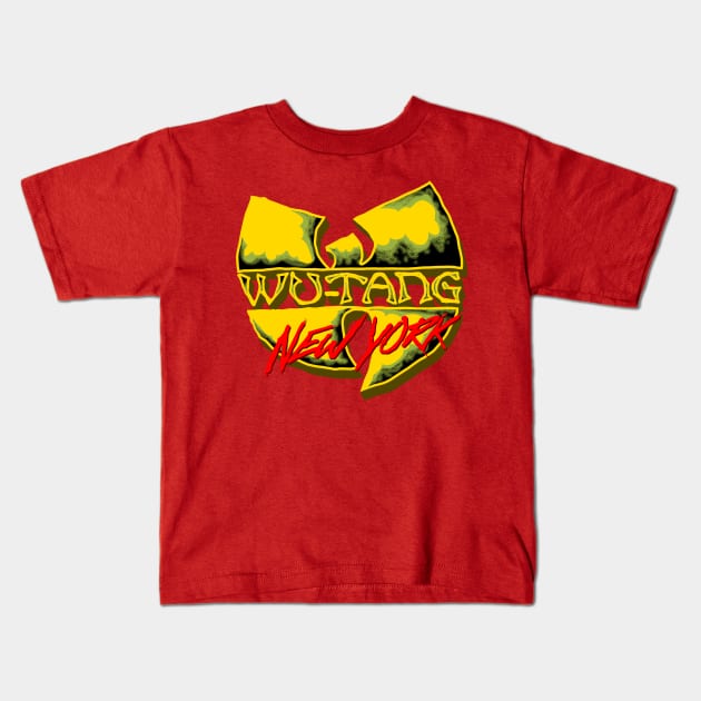 New York Wutang Kids T-Shirt by Andikasukamonstera